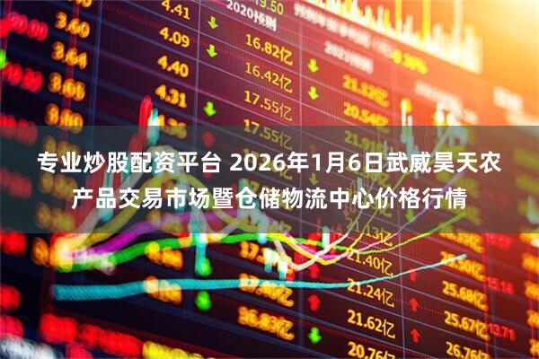 专业炒股配资平台 2026年1月6日武威昊天农产品交易市场暨仓储物流中心价格行情