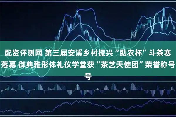 配资评测网 第三届安溪乡村振兴“助农杯”斗茶赛落幕 御典雅形体礼仪学堂获“茶艺天使团”荣誉称号